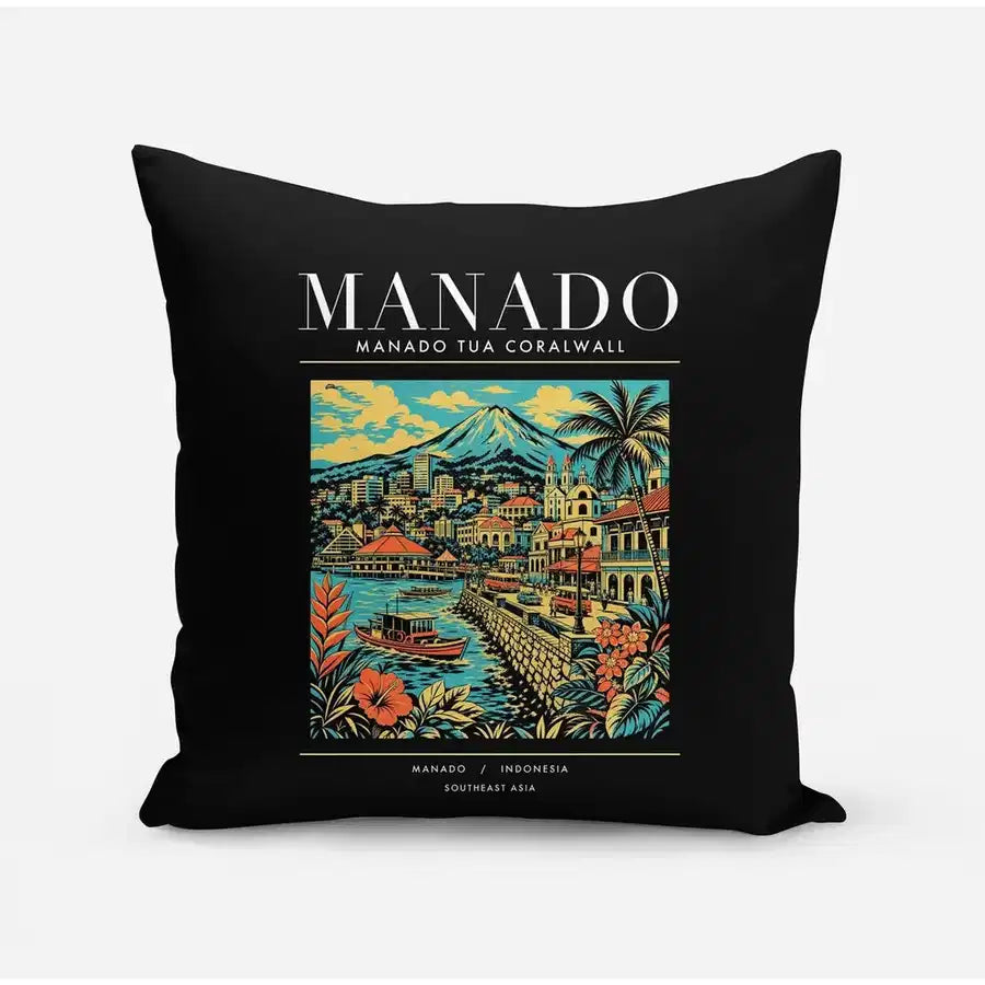 MANADO - Poster - Pillow - Black