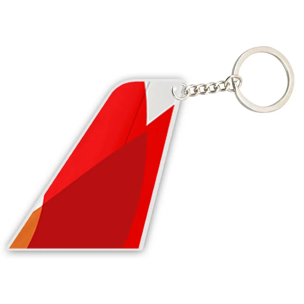 Avianca Airlines aviation shaped key chain, durable metal alloy.