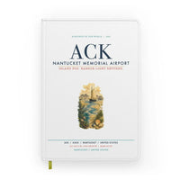 Thumbnail for Nantucket Memorial Airport (ACK) design on white notebook