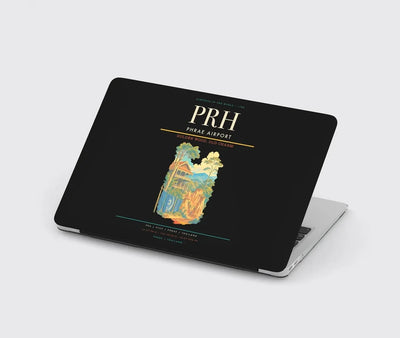 Phrae Airport (PRH) design on black MacBook case