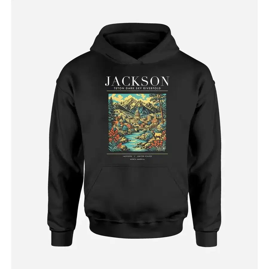 JACKSON - Poster - Premium Hoodie - Black