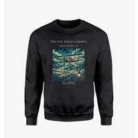 Thumbnail for VINTAGE G4150 - The Fog Field Landing - Designed Sweatshirts design on black