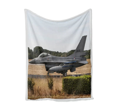 Fighter Jet 16 From Side Bed Blankets & aviation print on soft fleece blanket.