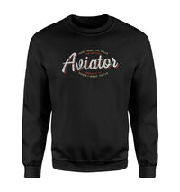 Thumbnail for Aviator - Dont Make Me Walk aviation design printed on soft cotton blend sweatshirt.