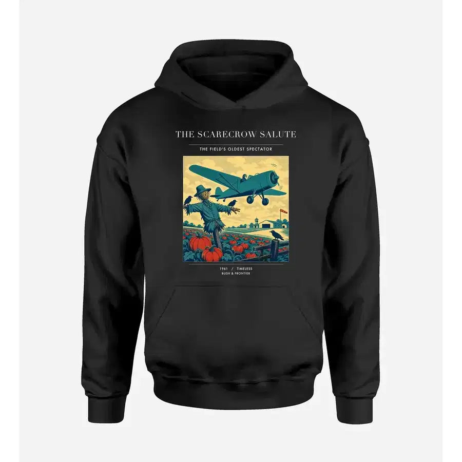 VINTAGE G4396 - The Scarecrow Salute - Premium Hoodie design on black premium