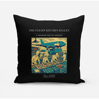Thumbnail for VINTAGE G4374 - The Flight Kitchen Ballet - Designed Pillows design on black