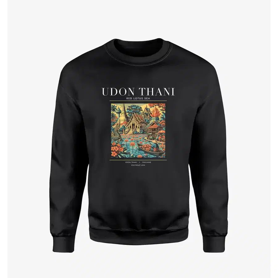 UDON THANI - Poster - Sweatshirt - Black