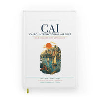 Thumbnail for Cairo International Airport (CAI) design on white notebook