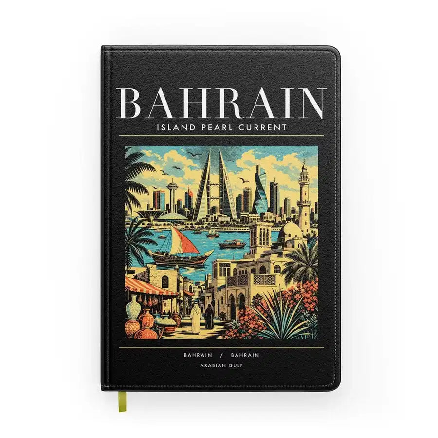BAHRAIN - Poster - Notebook - Black