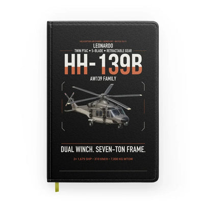 Leonardo HH-139B design on black notebook