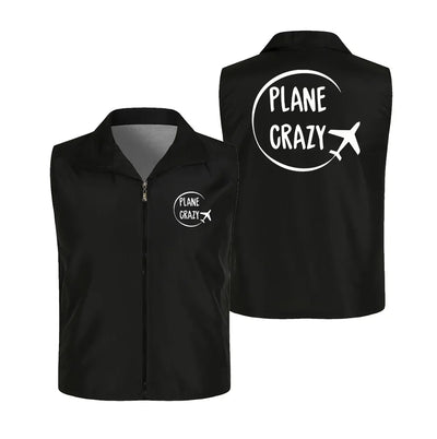 Plane Crazy Thin Style aviation design printed on lightweight shell with sleeveless design thin vest.
