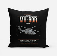 Thumbnail for Sikorsky MH-60R Seahawk design on black pillow