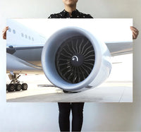 Thumbnail for Close Up to Boeing 777 Engine aviation themed poster, premium poster paper.