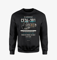 Thumbnail for CF34-3B1 design on black sweatshirt
