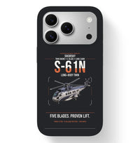 Thumbnail for Sikorsky S-61N design on black magsafe iphone case, for iPhone 17 Pro
