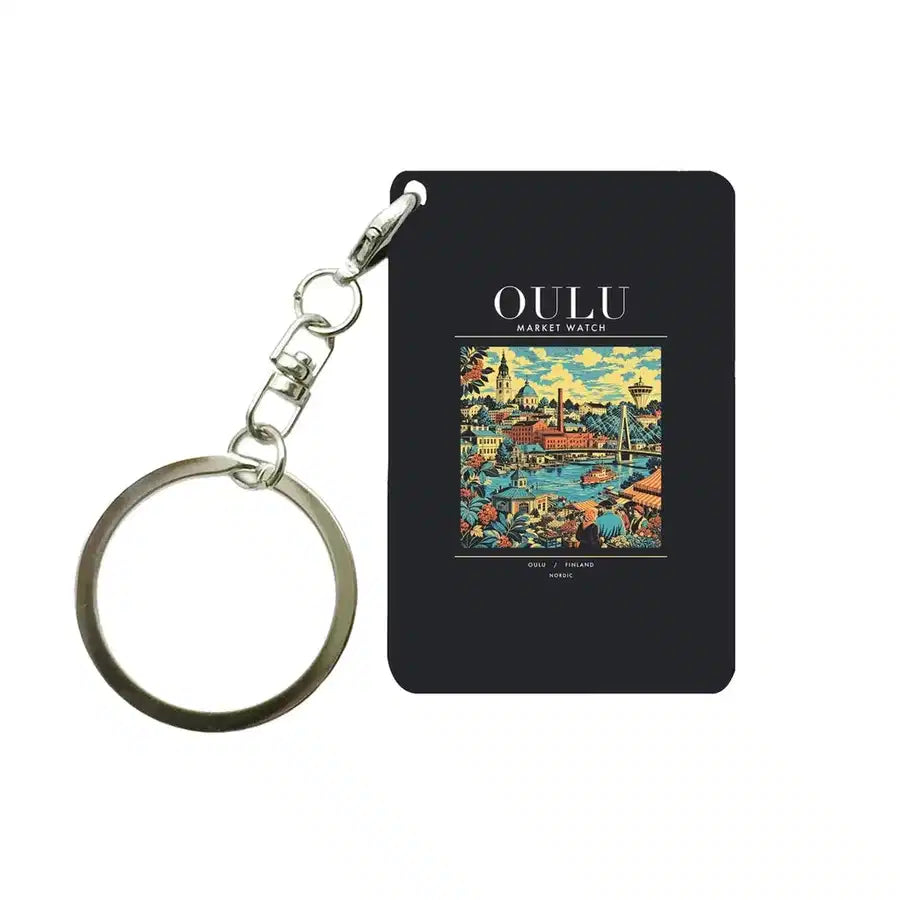 OULU - Poster - Key Chain - Black