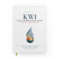Thumbnail for Kuwait International Airport (KWI) design on white notebook