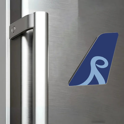 Norse Atlantic Airways aviation design tail magnet in 3D metal with magnetic back.