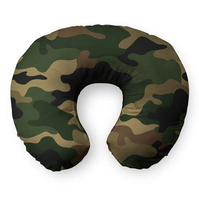 Military Camouflage Army Green Travel & Boppy aviation design on memory foam with soft cover travel pillow.