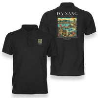 Thumbnail for DA NANG - Poster - Double-Side Polo - Black