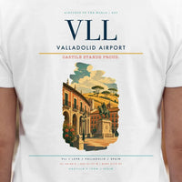 Thumbnail for Valladolid Airport (VLL) double-side t-shirt design close-up cover