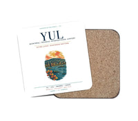 Thumbnail for Montréal–Trudeau International Airport (YUL) design on white 1 piece coaster