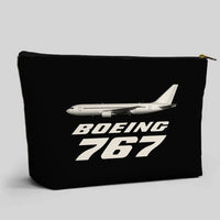 Thumbnail for The Boeing 767 aviation design zipper pouch, durable polyester construction.