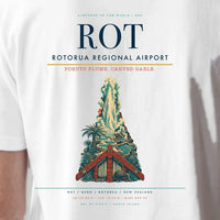 Thumbnail for Rotorua Regional Airport (ROT) double-side t-shirt design close-up cover