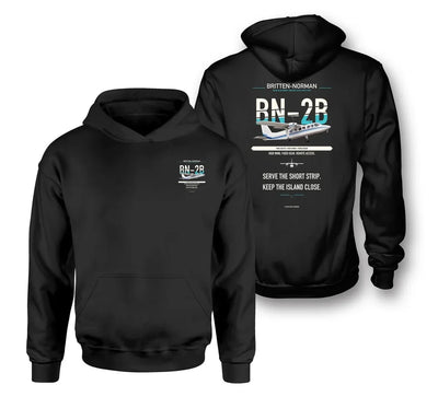 Britten-Norman BN-2B-26 Islander design on black hoodie