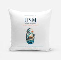 Thumbnail for Samui Airport Koh Samui (USM) design on white pillow