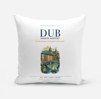 Thumbnail for Dublin Airport (DUB) design on white pillow