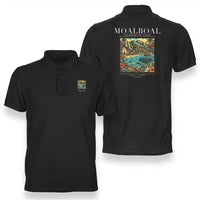Thumbnail for MOALBOAL - Poster - Double-Side Polo - Black