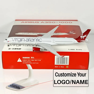 Side view of Virgin Atlantic Airlines Airbus A350 Airplane Model (1:400 Scale) aviation 20-30cm scale model aircraft in dieca.