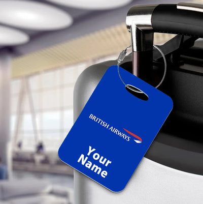 British Airways Airlines aviation print acrylic luggage tag, durable acrylic.