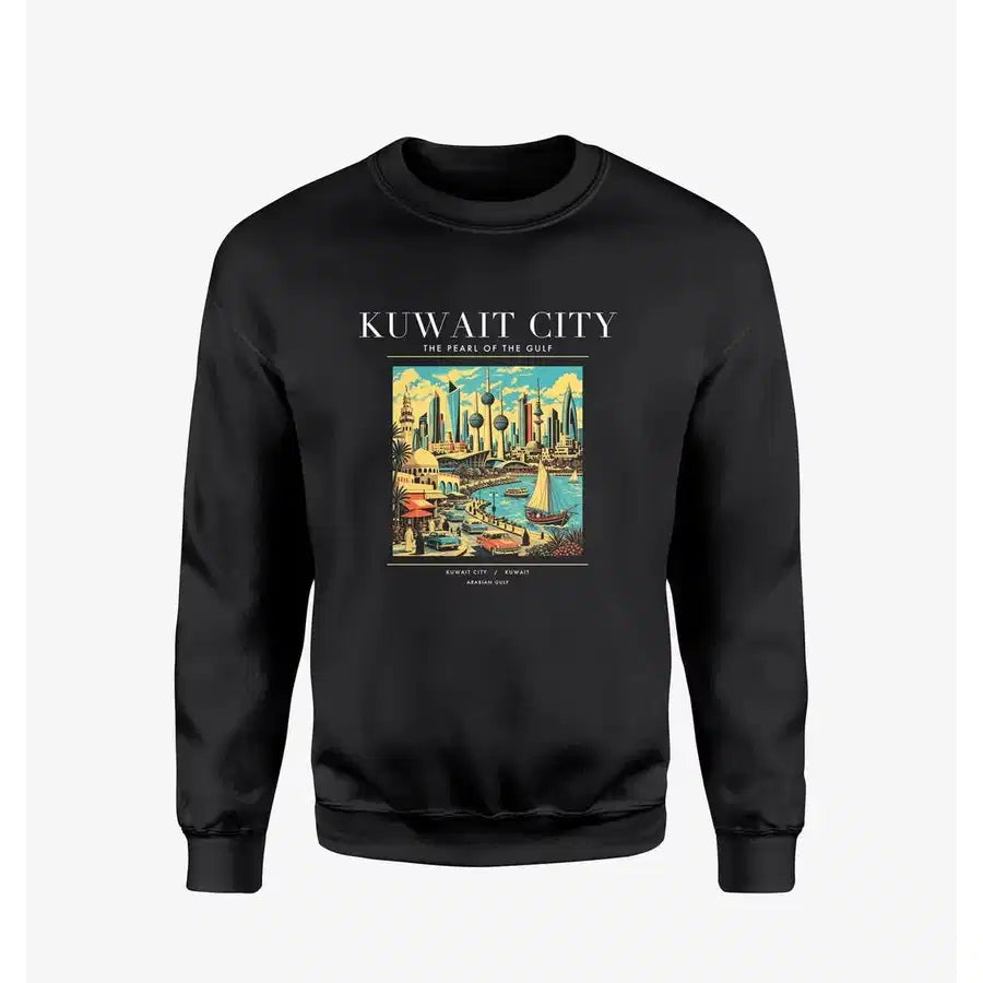 KUWAIT CITY - Poster - Sweatshirt - Black