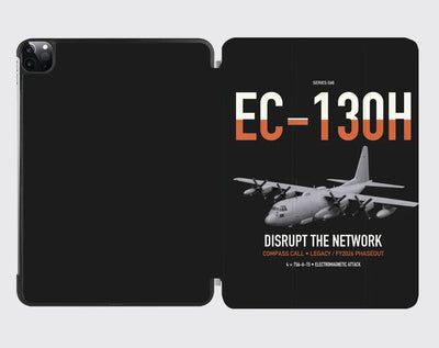 EC-130H Compass Call design on black ipad tablet case