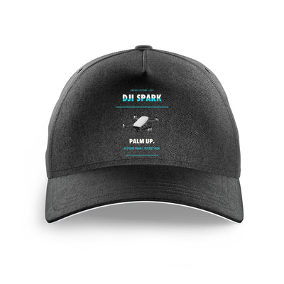 DJI Spark design on black printed hat
