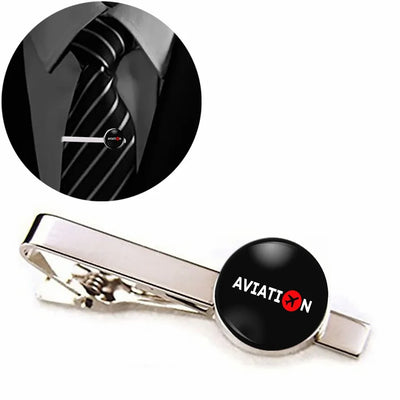 Aviation aviation-themed tie clip, polished stainless steel.