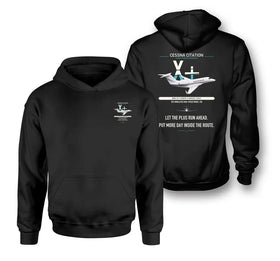 Double-Side Printing — Cessna Citation X+ Double-Side Hoodie