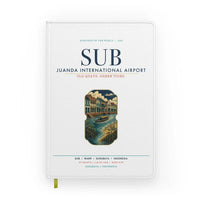 Thumbnail for Juanda International Airport Surabaya (SUB) design on white notebook