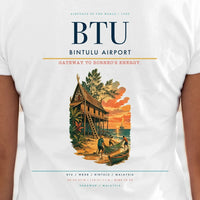 Thumbnail for Bintulu Airport (BTU) double-side t-shirt design close-up cover