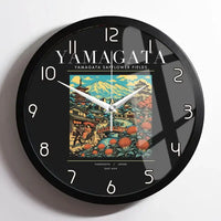 Thumbnail for YAMAGATA - Poster - Wall Clock Framed - Black