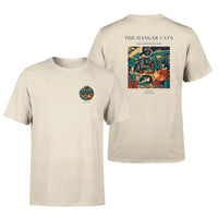 Thumbnail for VINTAGE G4137 - The Hangar Cats - Double-Side T-Shirt design on beige double side