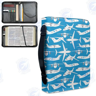 Big Airplanes aviation PU accessories bag in PU faux leather.