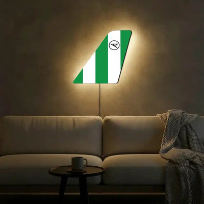 condor air aviation design on durable metal with LED aircraft tail wall art.
