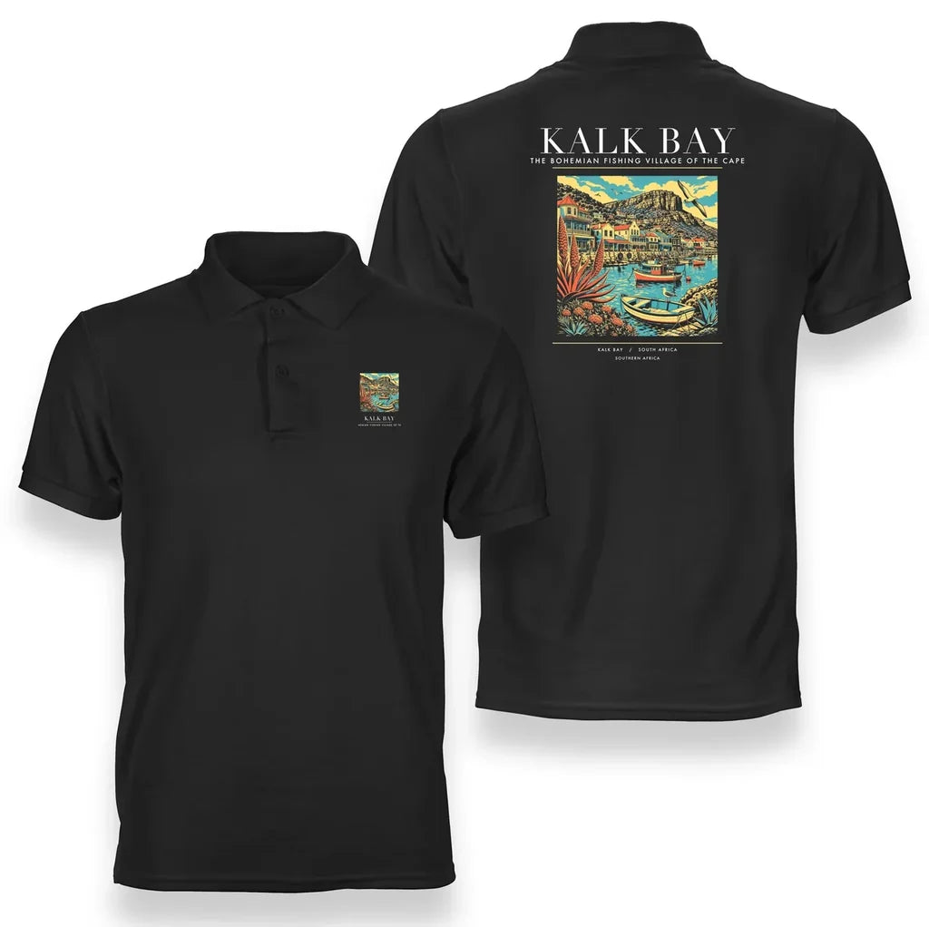 KALK BAY - Poster - Double-Side Polo - Black