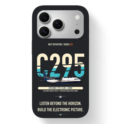 Airbus C295 SIGINT Case design on black iphone case