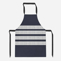 Thumbnail for Pilot Epaulettes (Silver) 4 Lines aviation design on durable cotton blend kitchen apron.