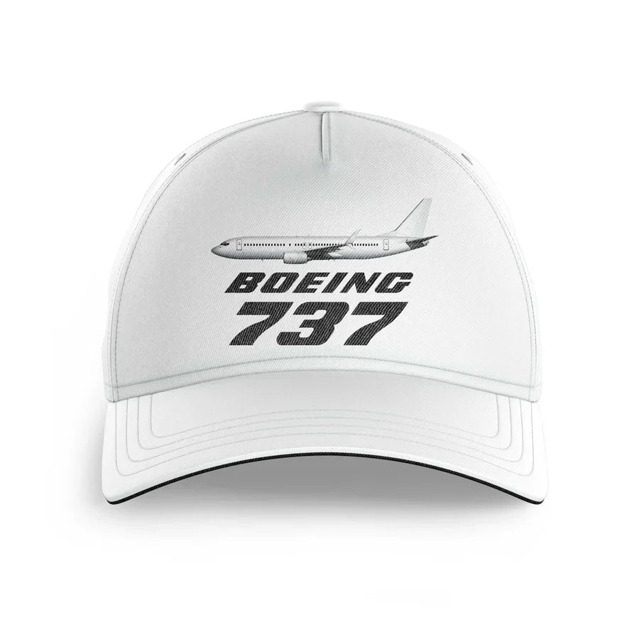 The Boeing 737 printed hat - white