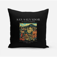Thumbnail for SAN SALVADOR - Poster - Pillow - Black